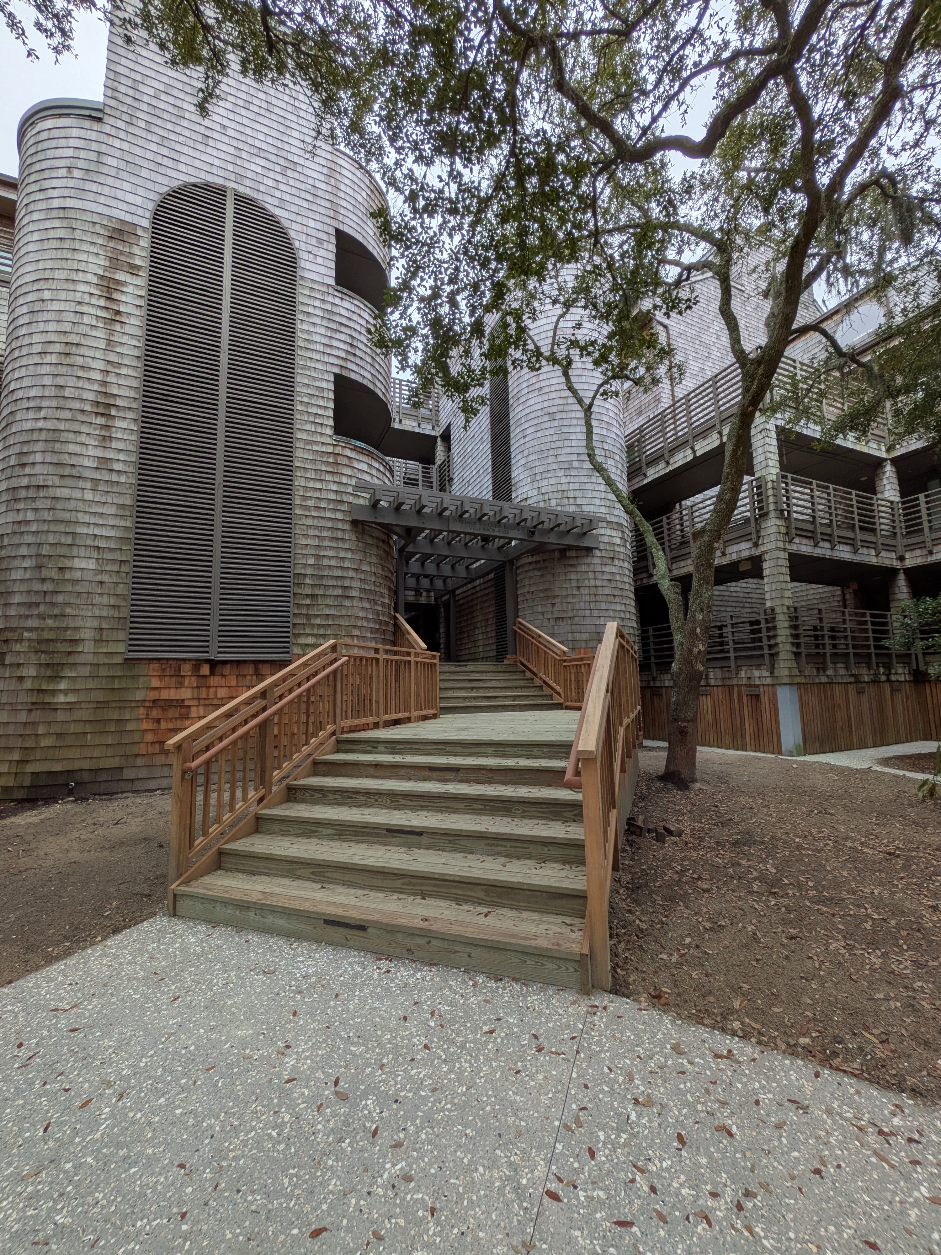 Completed Kiawah Island front stairs renovation